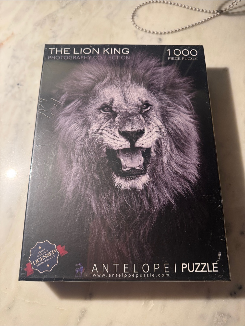 Antelope Black & Gray Lion Photography 1000-Piece Puzzle
